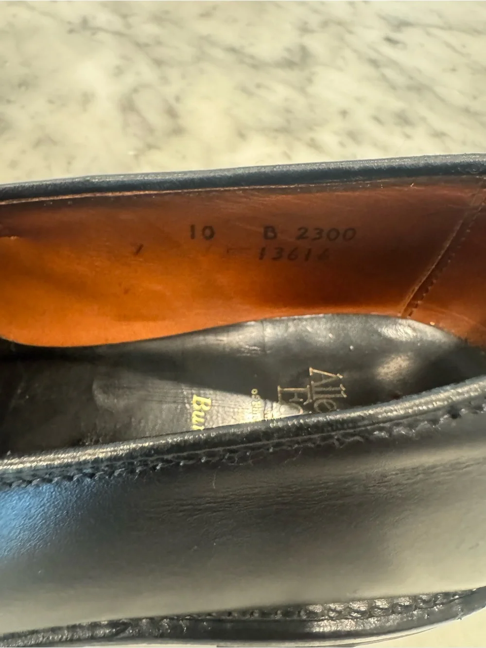 Allen Edmonds Black Leather Bit-Detail Loafers Burbank
